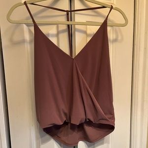 Leith Dusty Rose Strappy Halter Top
